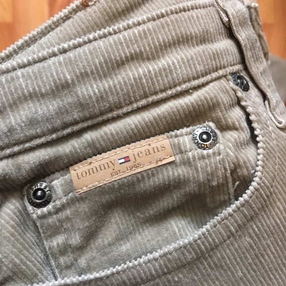 Tommy Hilfiger Beige Tan Corduroy Flare Pant Sz 32 - Picture 11 of 11